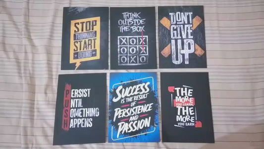 Motivational Wooden Canvas Frames