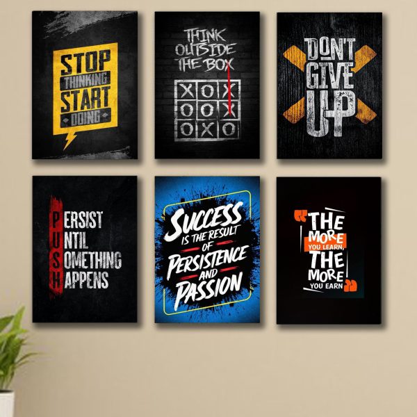 Motivational Wooden Canvas Frames