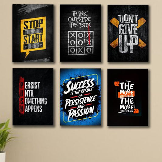 Motivational Wooden Canvas Frames